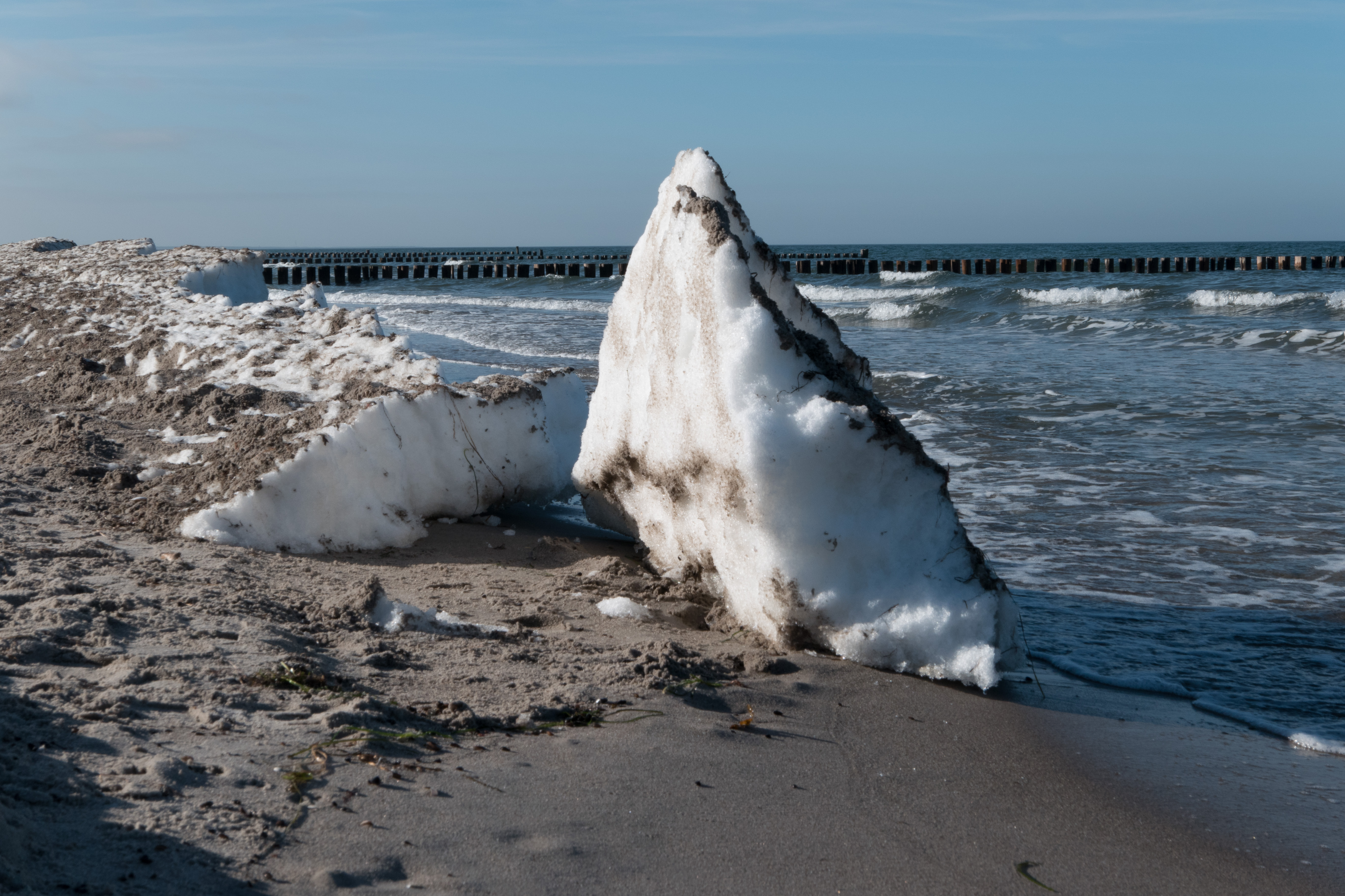 Im Winter am Strand